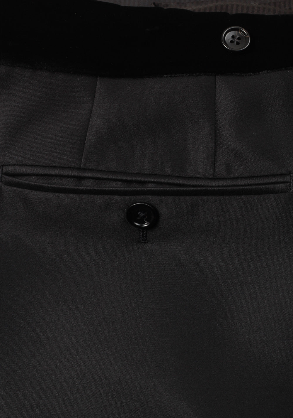 TOM FORD Black Mohair Blend Cocktail Tuxedo Trousers Size 56 / 40 U.S.