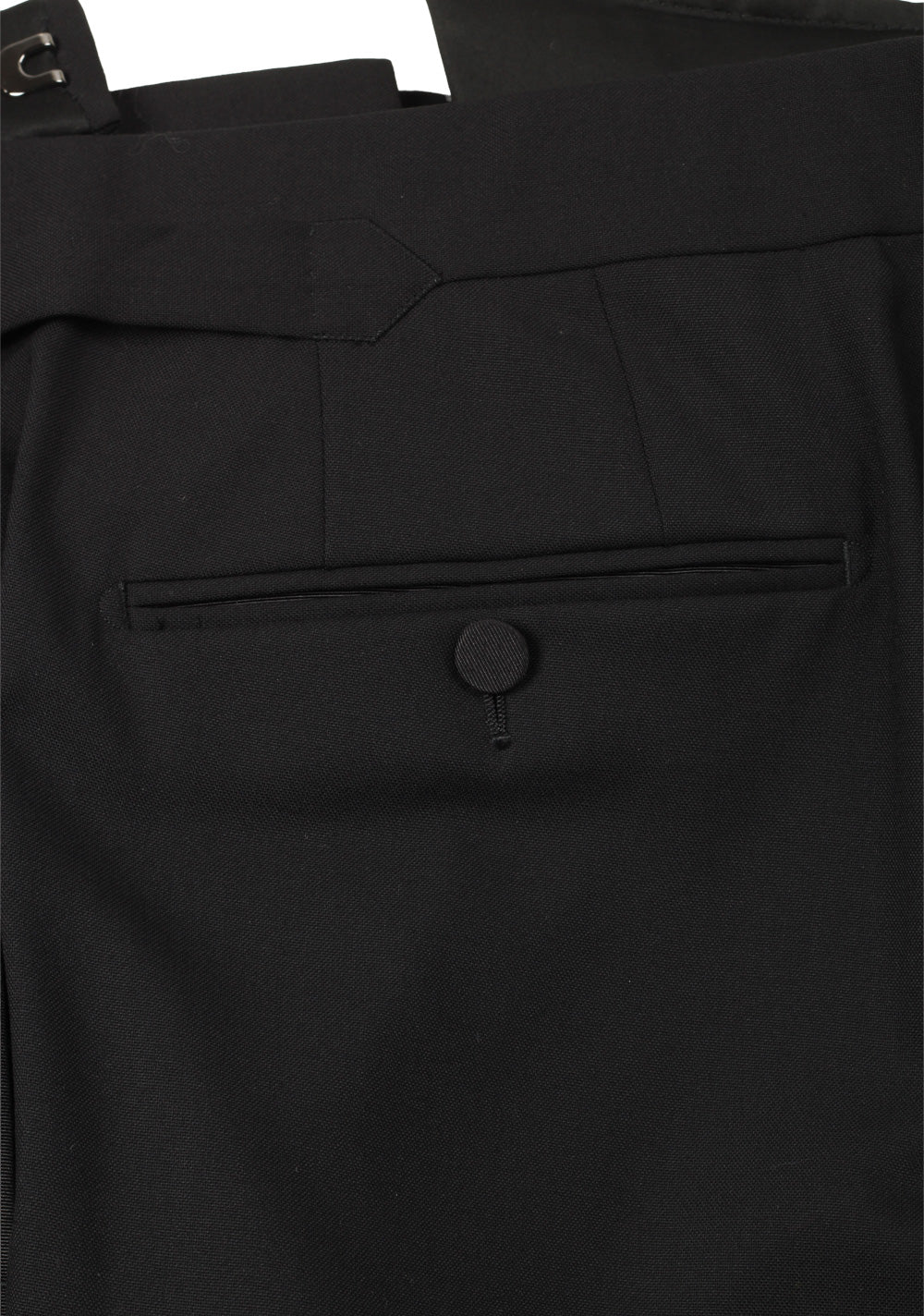 TOM FORD Black Cocktail Tuxedo Trousers Size 58 / 42 U.S. in Wool