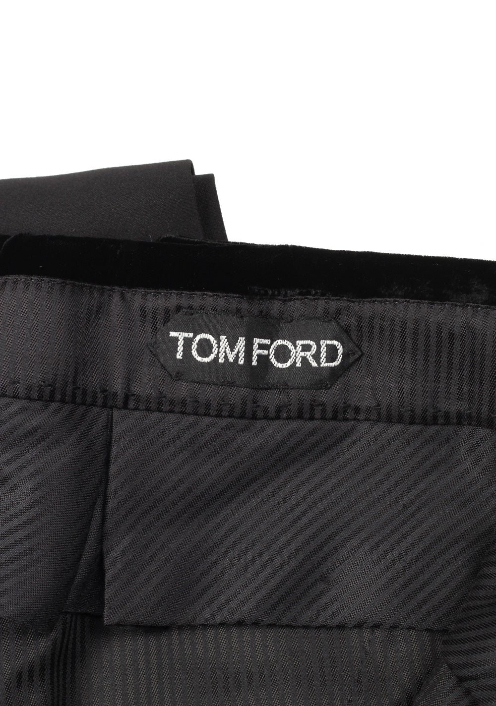 TOM FORD Black Wool Silk Cocktail Tuxedo Trousers Size 54 / 38 U.S.
