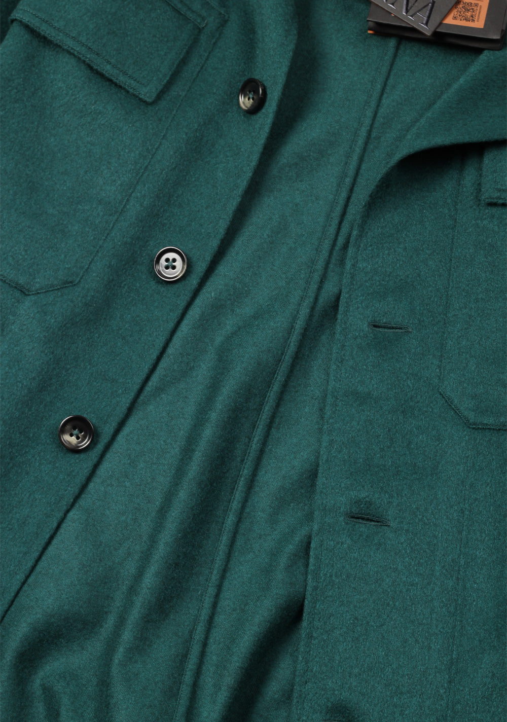 ZEGNA Teal Oasi Cashmere Overshirt – Costume Limité