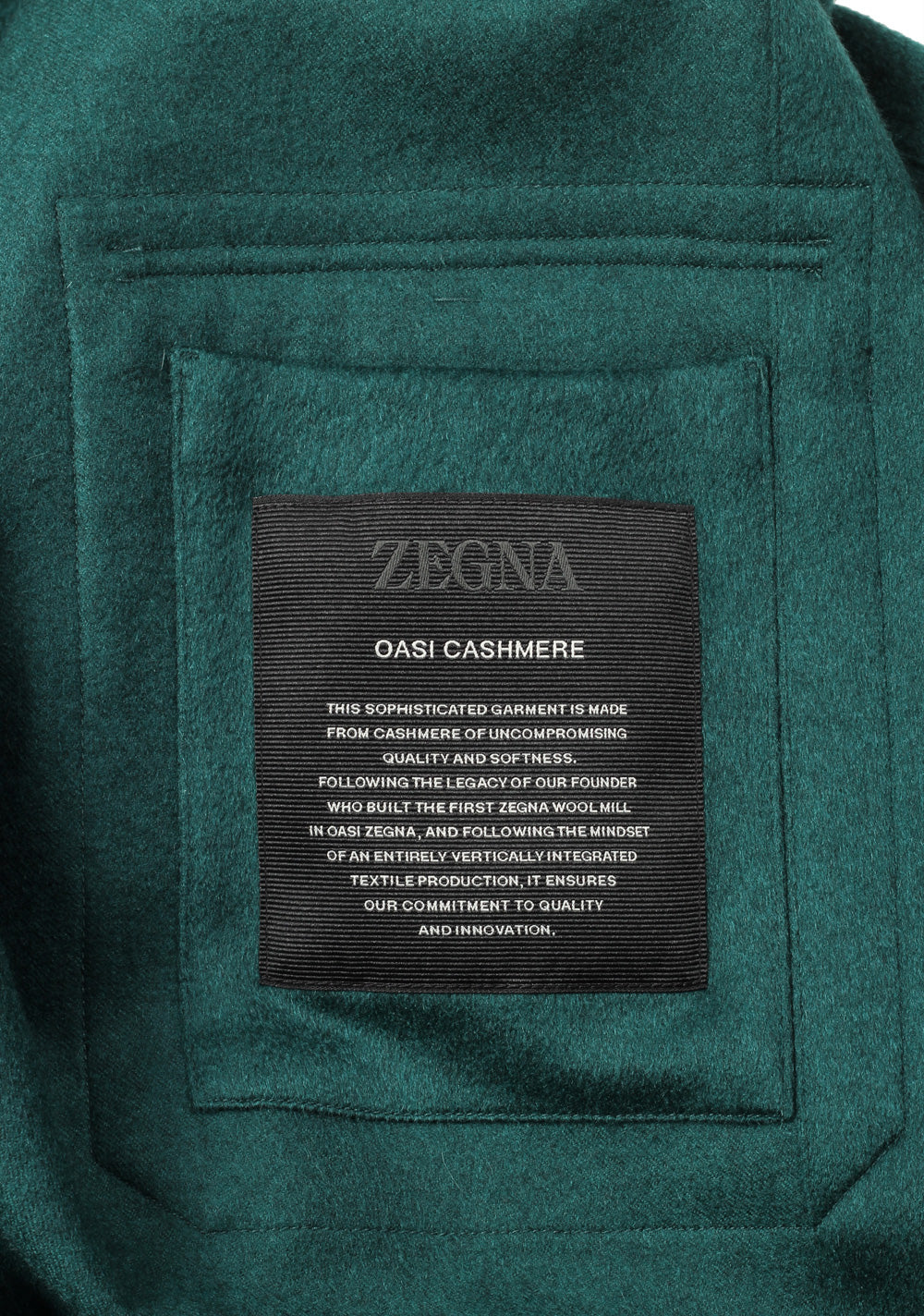 ZEGNA Teal Oasi Cashmere Overshirt