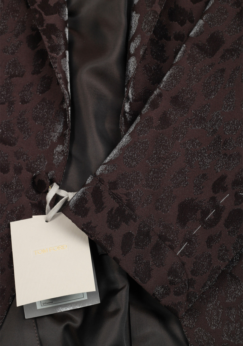 TOM FORD O'Connor Brown Panther Cocktail Dinner Jacket