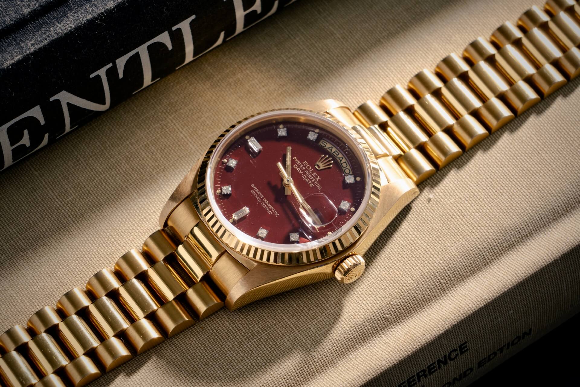 Rolex 18038 Diamond Oxblood Stella
