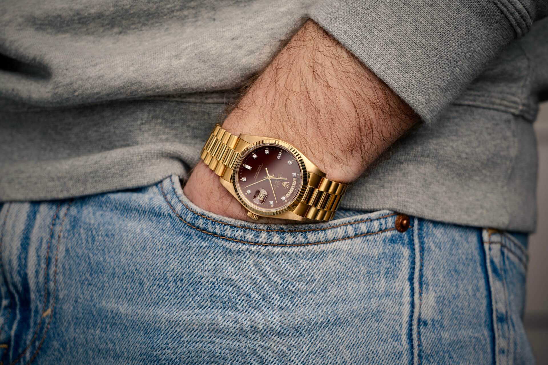 Rolex 18038 Diamond Oxblood Stella