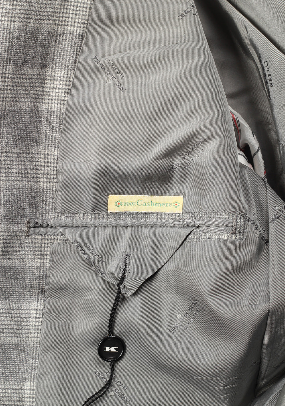 Kiton Suit Size 54 / 44R U.S. 100% Cashmere