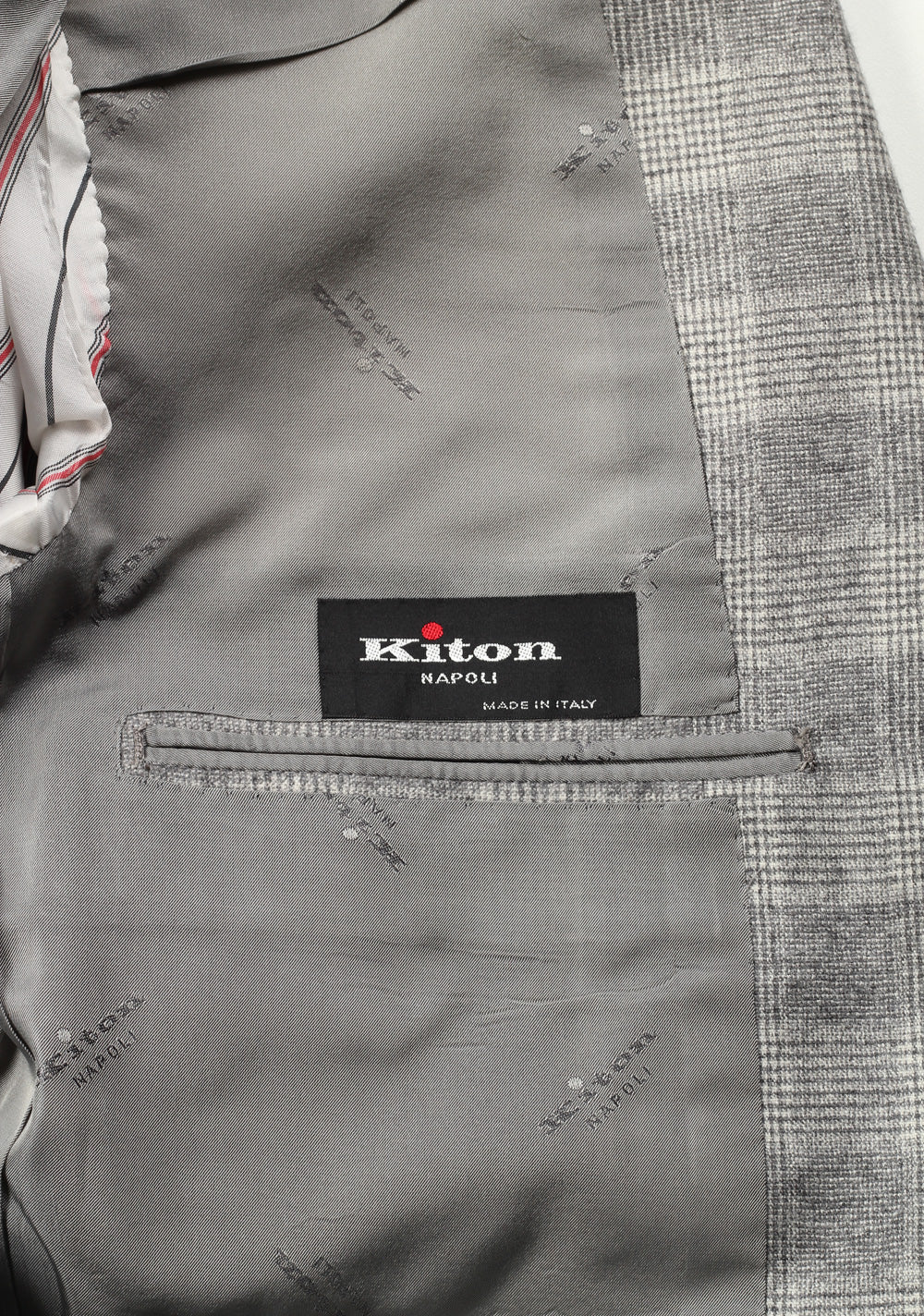 Kiton Suit Size 54 / 44R U.S. 100% Cashmere