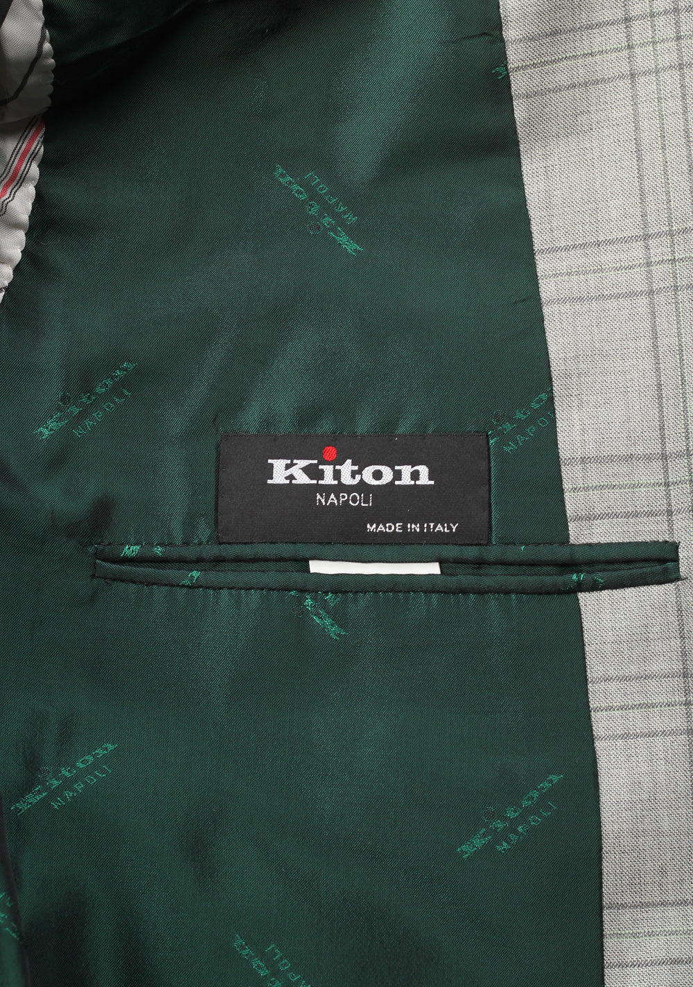 Kiton Suit Size 48 / 38R U.S. Double Breasted Cashmere Silk