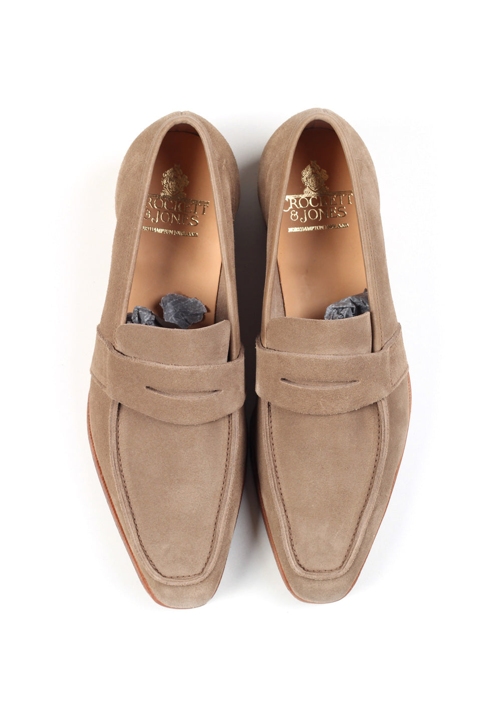 Crockett And Jones Jersey Loafers Shoes Size 7 Uk / 8 U.S.