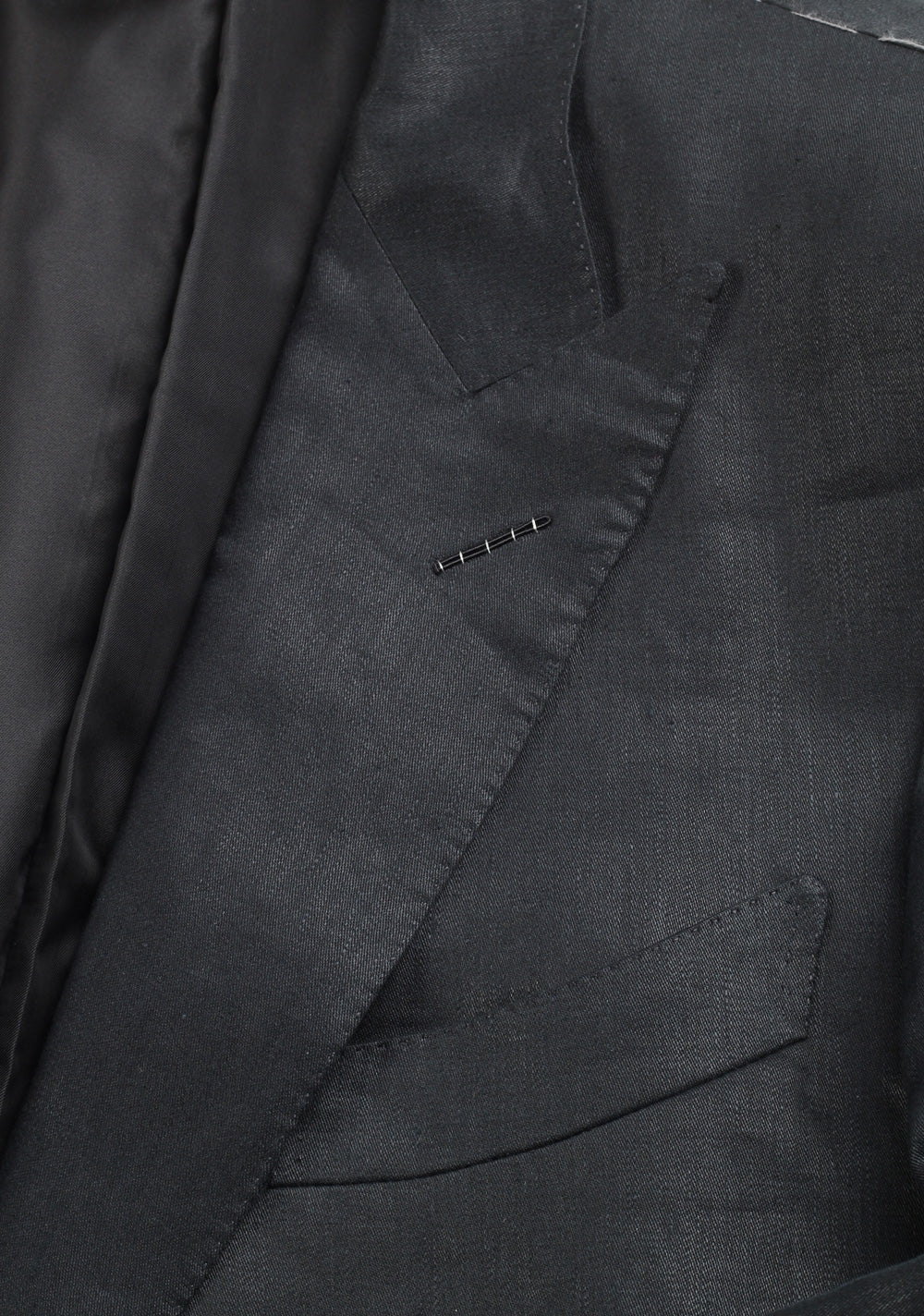 TOM FORD Suit Size 52 / 42R U.S. Black Linen
