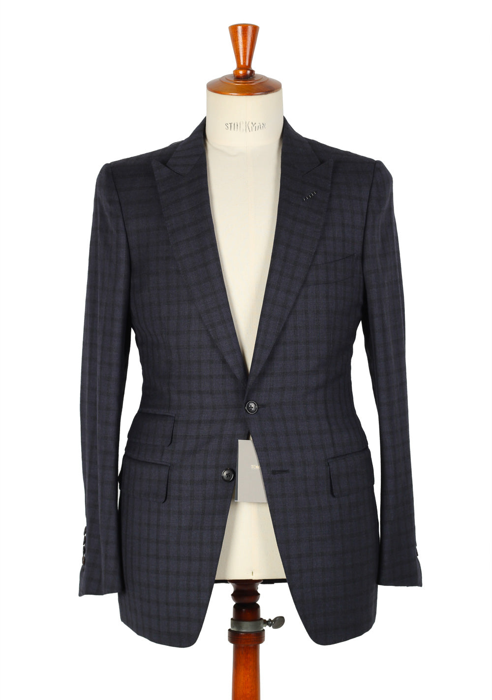 TOM FORD Navy Suit Size 48 / 38R U.S. Wool Fit W