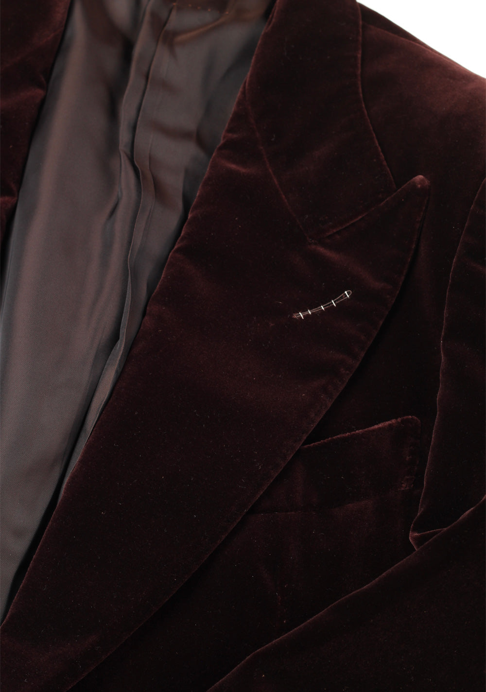 TOM FORD Alexander Burgundy Sport Coat Velvet Tuxedo Dinner Jacket Size 48 / 38R U.S. Fit Z