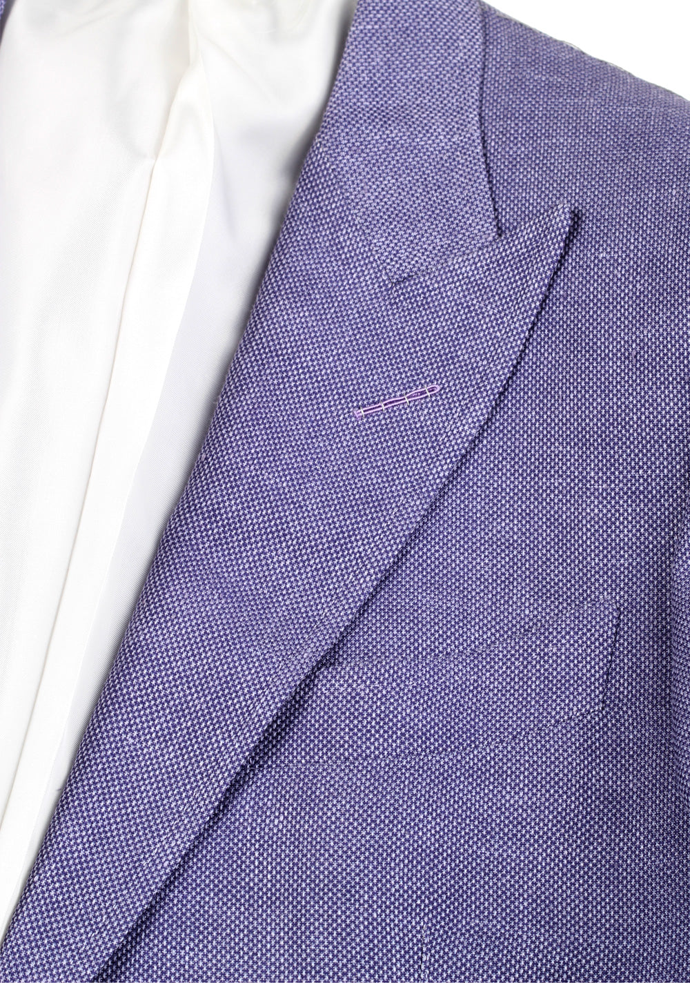 TOM FORD Lilac Suit Size 48 / 38R U.S. Linen Wool Silk Fit S