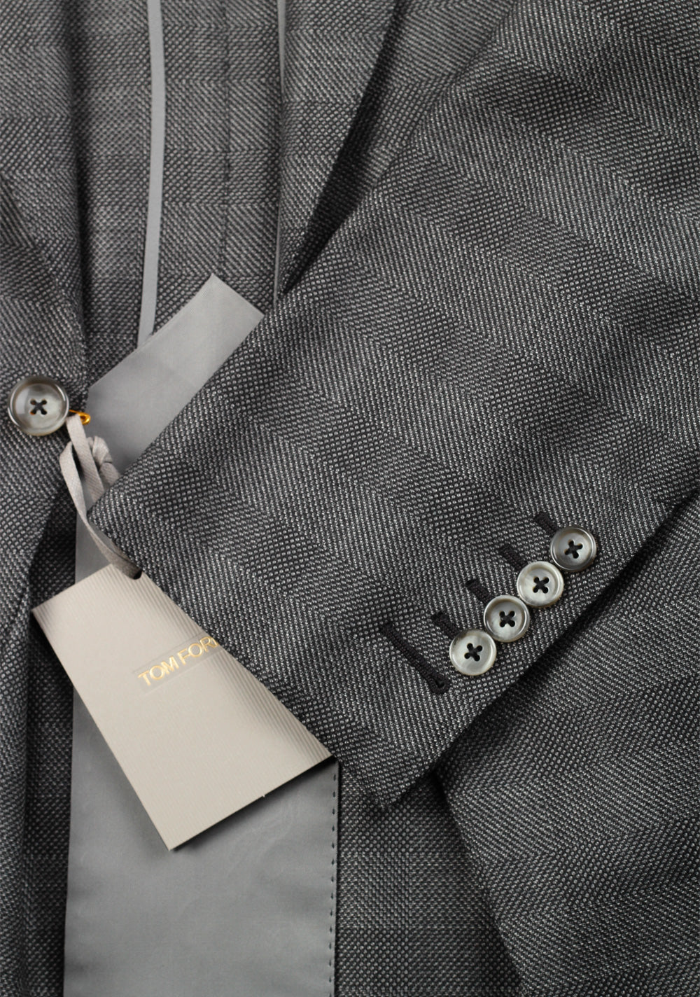 TOM FORD O’Connor Gray Suit Size 48 / 38R U.S. Wool Silk Fit W