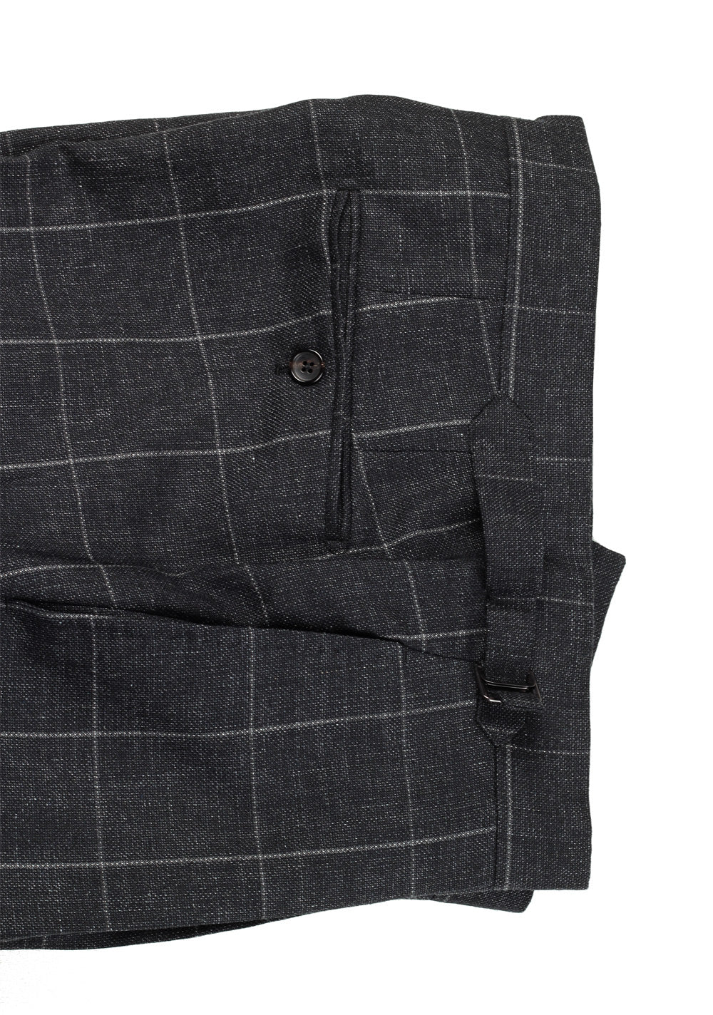 TOM FORD Double Breasted Suit Size 48 / 38R U.S. Wool Linen Silk