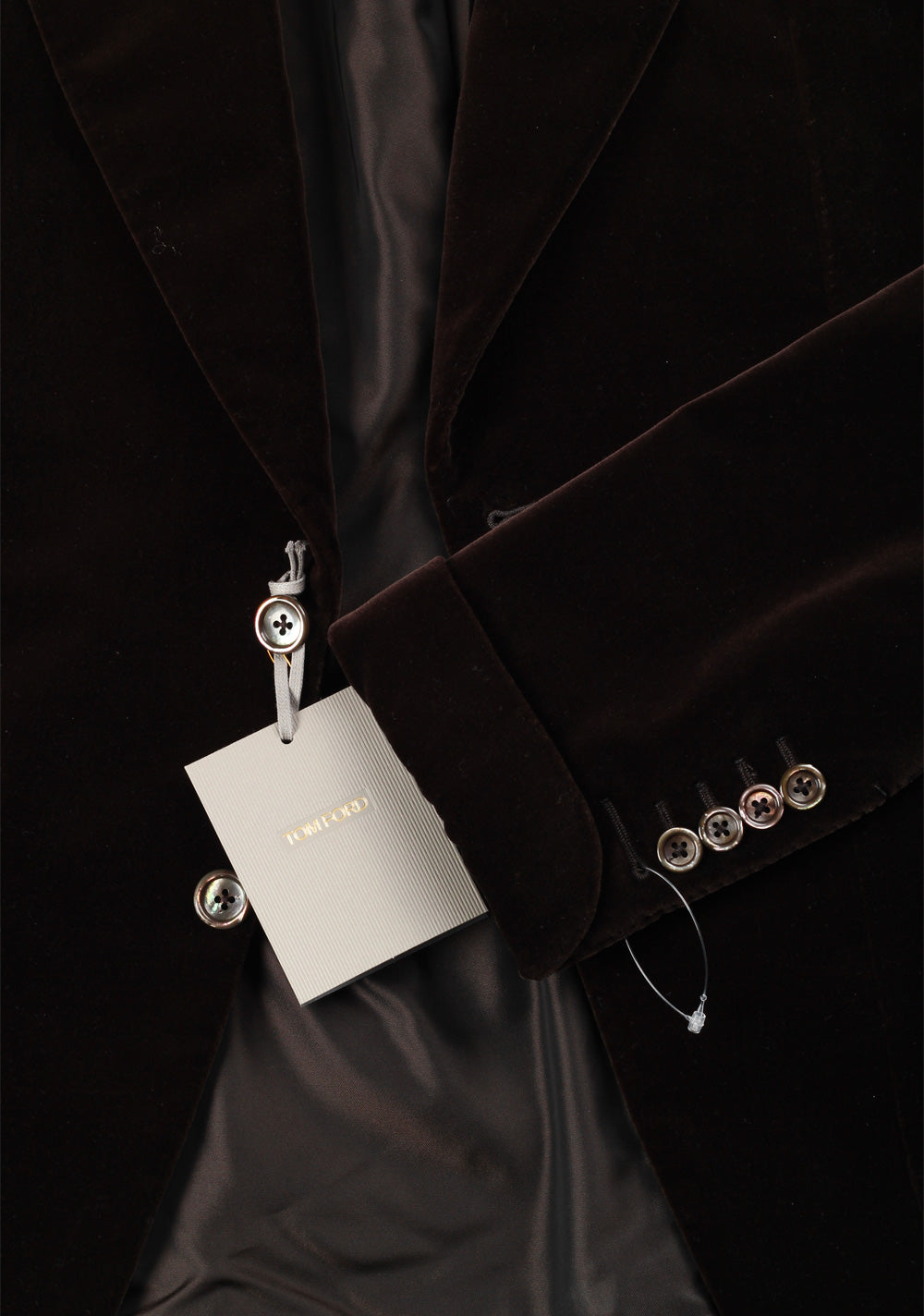TOM FORD Alexander Brown Sport Velvet Tuxedo Dinner Jacket Coat Size 48 / 38R U.S. Cotton Fit Z