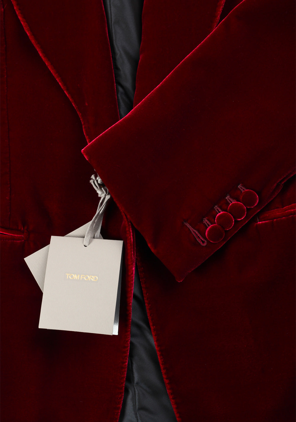 TOM FORD Burgundy Sport Coat Tuxedo Dinner Jacket Size 52 / 42R U.S. Fit A