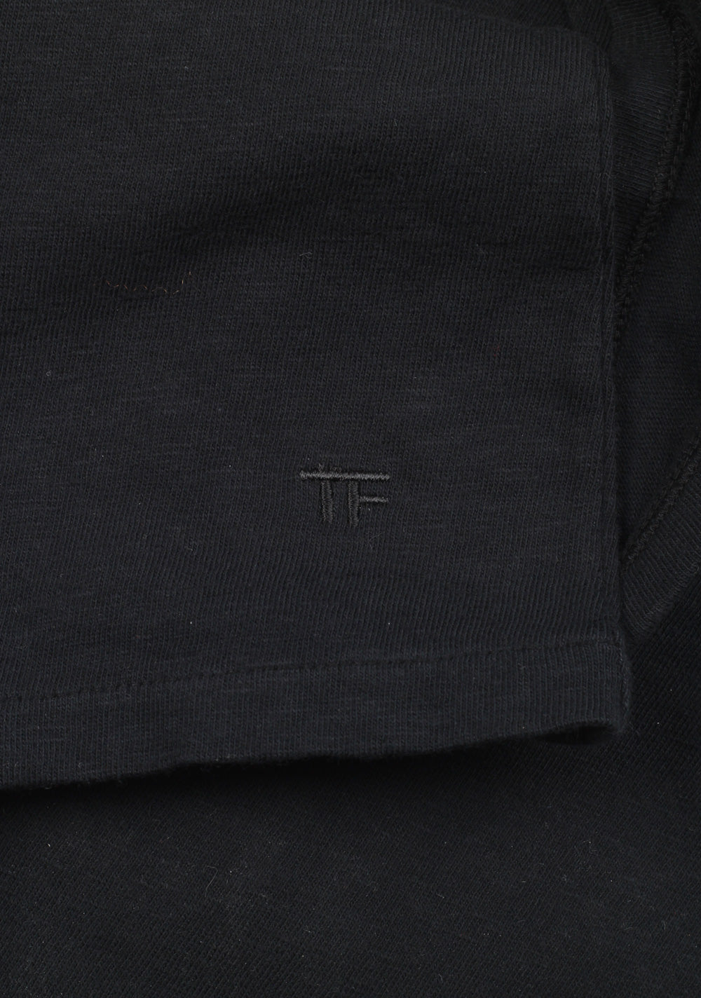 TOM FORD V Neck Tee Shirt Size 48 / 38R U.S. Black
