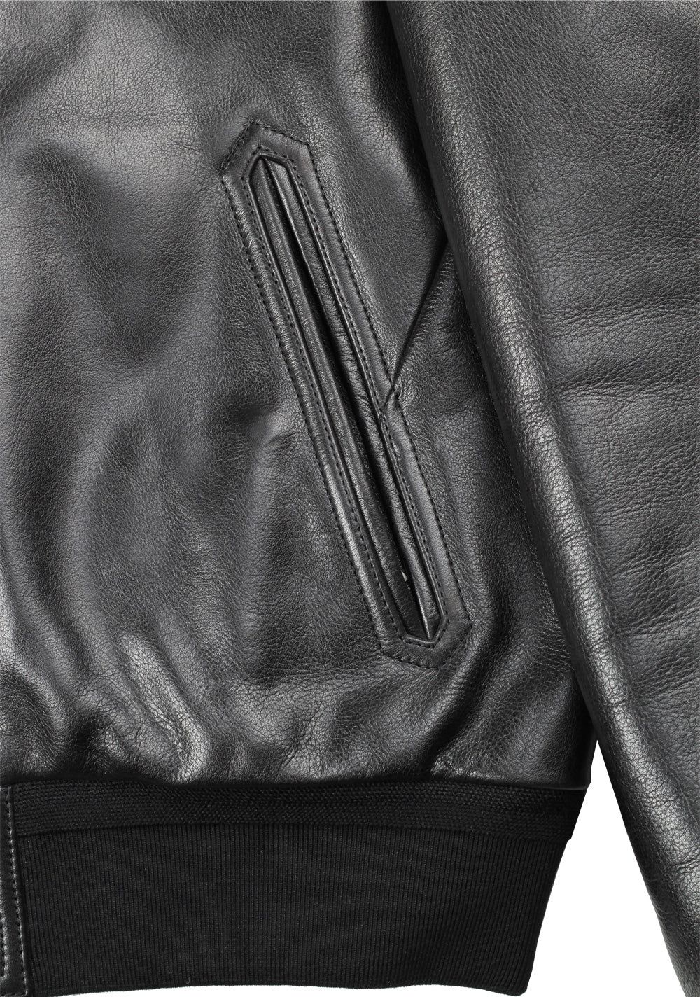 TOM FORD Leather Jacket Coat With Lamb Collar Size 48 / 38R U.S. Outerwear