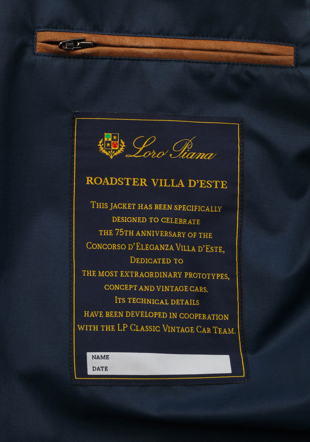Loro Piana Roadster Villa D'Este Storm System Coat Size M Medium Outerwear
