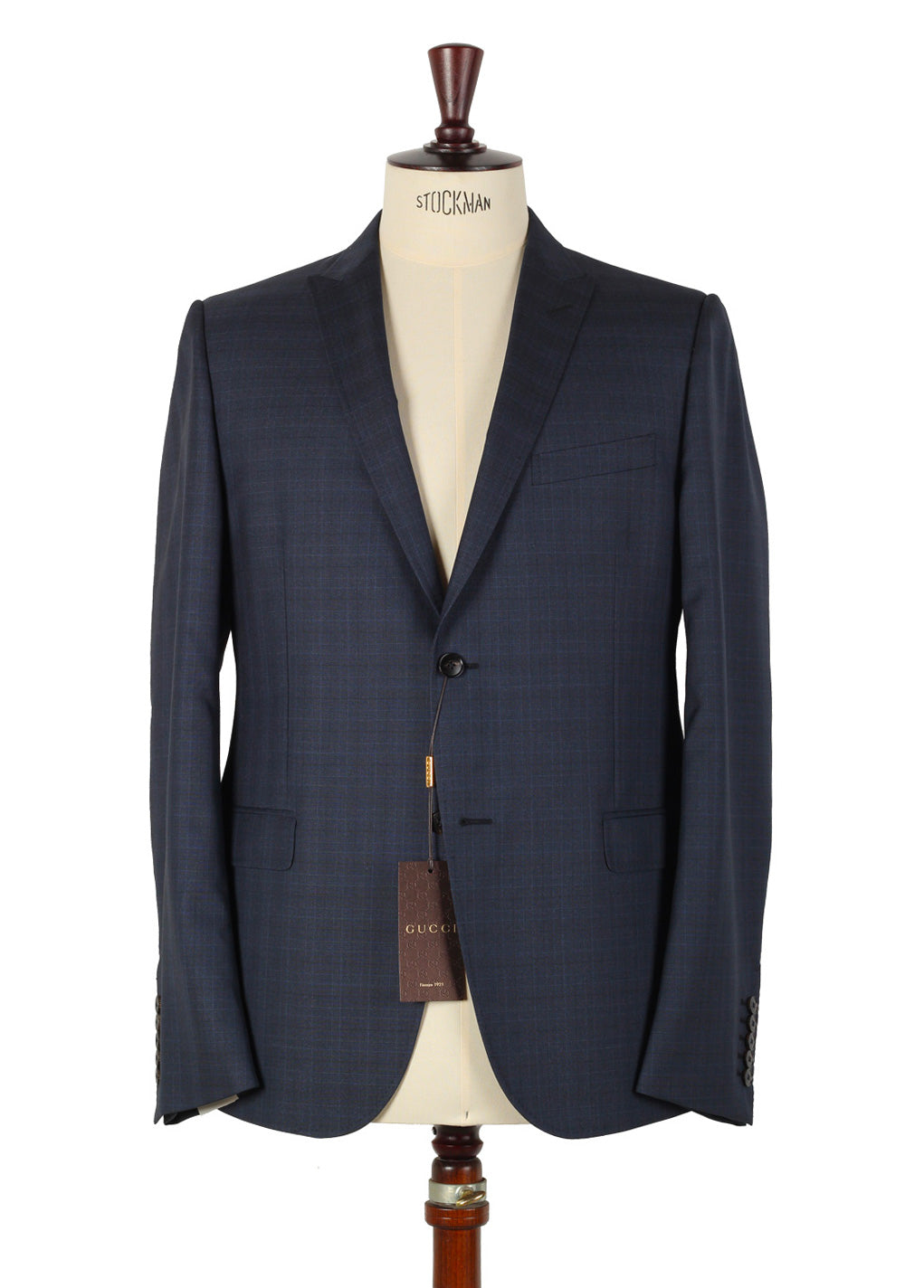 Gucci Navy Suit Size 54 / 44R U.S. Wool Silk