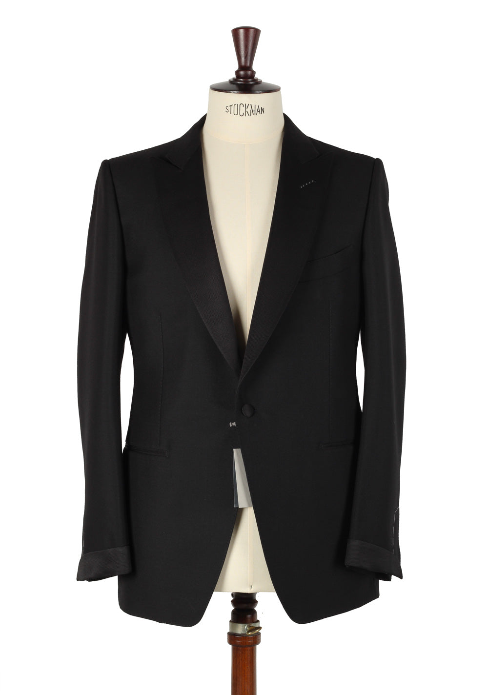 TOM FORD Black Tuxedo Suit Size 56 / 46R U.S. Base V