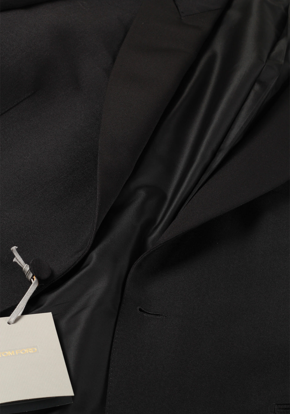 TOM FORD Black Tuxedo Suit Size 56 / 46R U.S. Base V