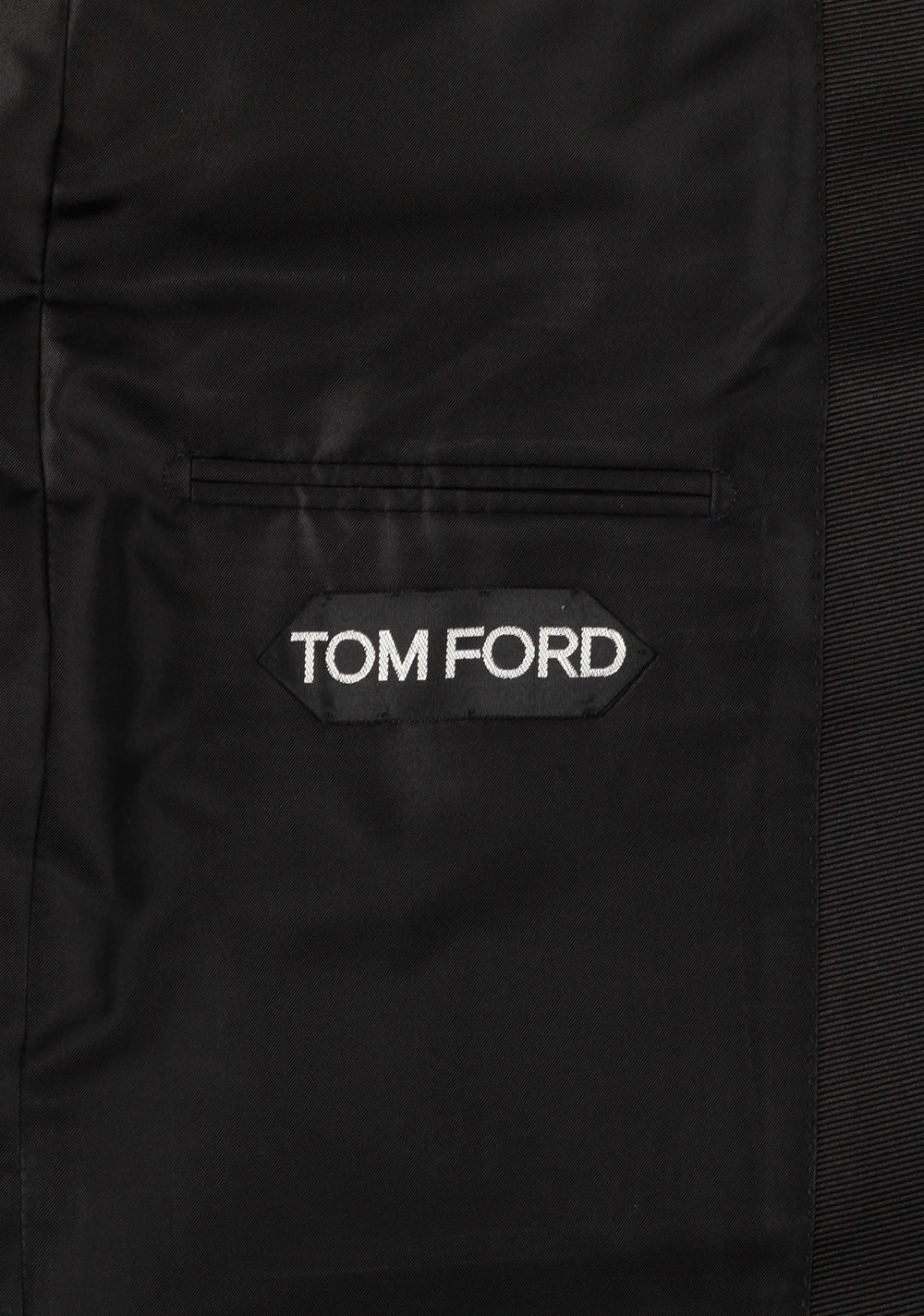 TOM FORD Black Tuxedo Suit Size 56 / 46R U.S. Base V