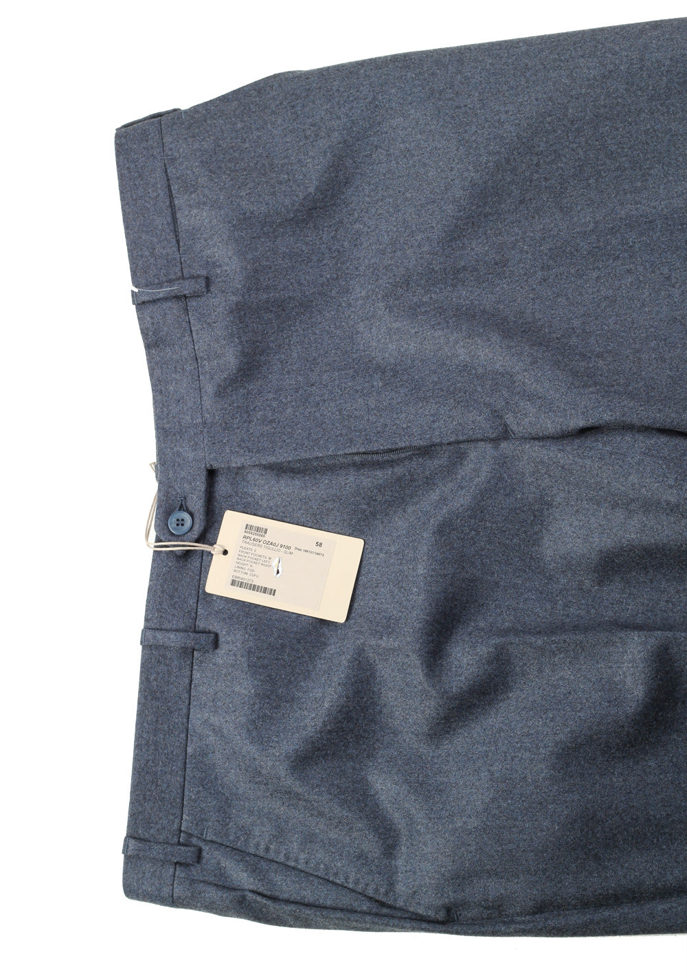Brioni Blueish Gray Tigullio Trousers Size 58 / 42 U.S.