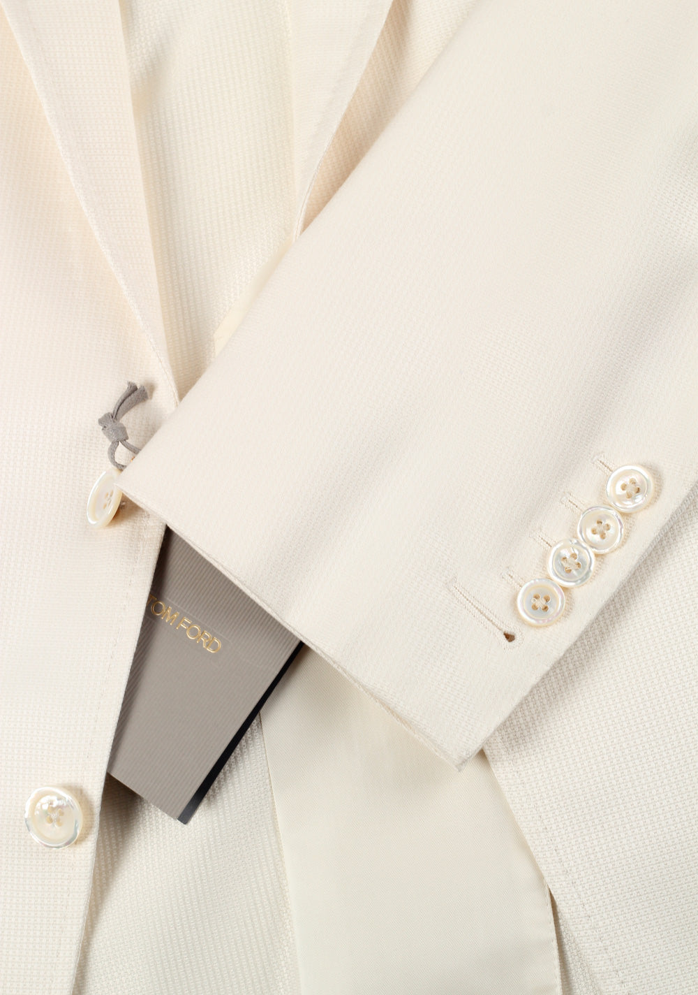 TOM FORD O’Connor White Sport Coat Size 54 / 44R U.S. Silk Cotton Fit S