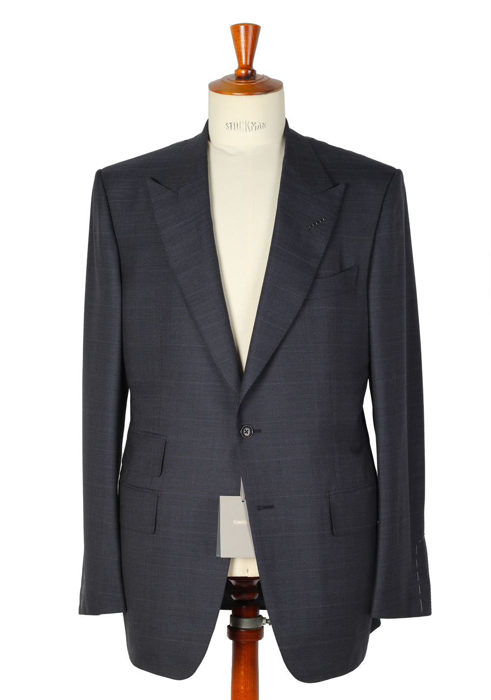 TOM FORD Blue Suit Size 52L / 42L U.S.  Wool Silk Fit A