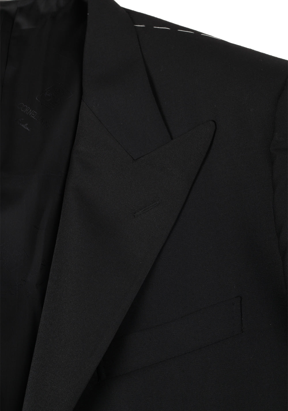 Corneliani Black Tuxedo Sport Coat Size 56L / 46L U.S. Super 140s