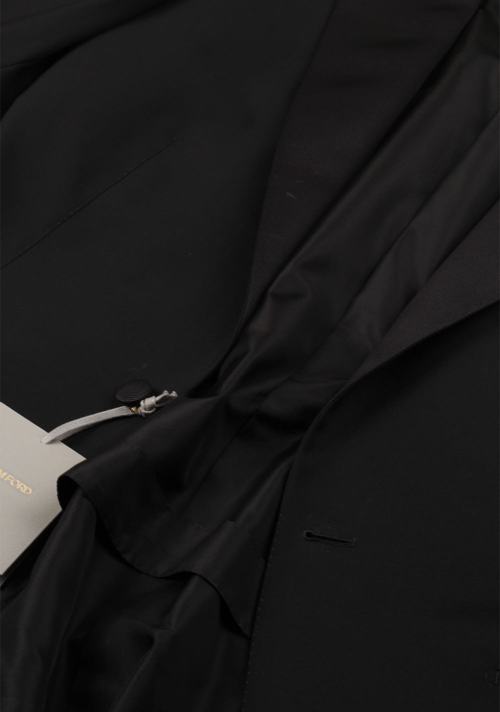 TOM FORD O’Connor Black Peaked Lapel Tuxedo Smoking Suit Size 52 / 42R U.S. Fit Y
