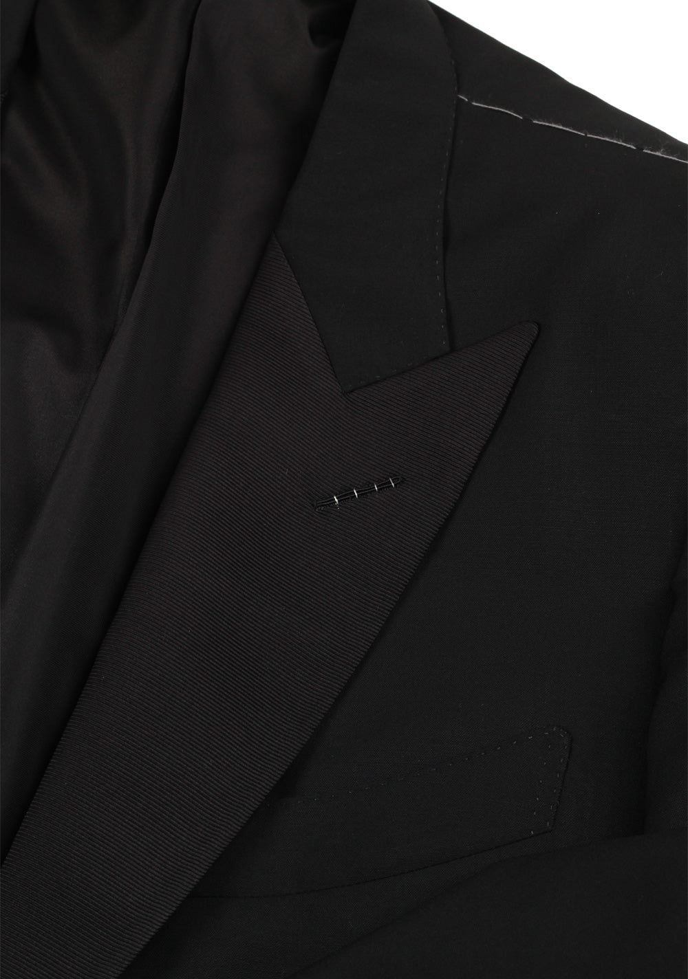 TOM FORD O’Connor Black Peaked Lapel Tuxedo Smoking Suit Size 52 / 42R U.S. Fit Y