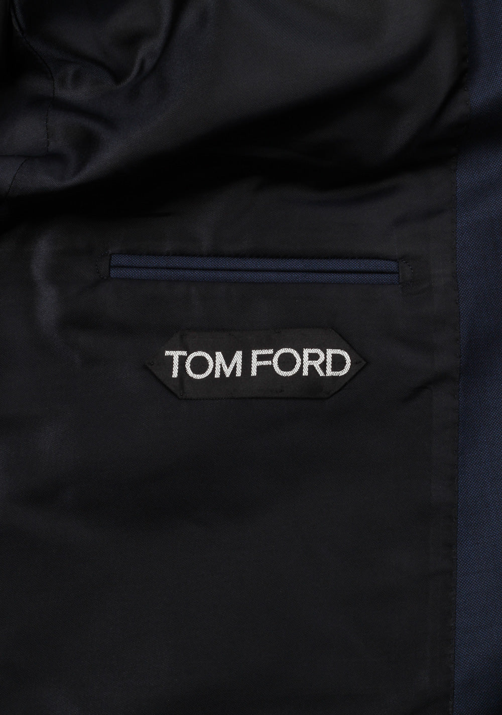 TOM FORD Navy Suit Size 56 / 46R U.S. Wool Fit Y