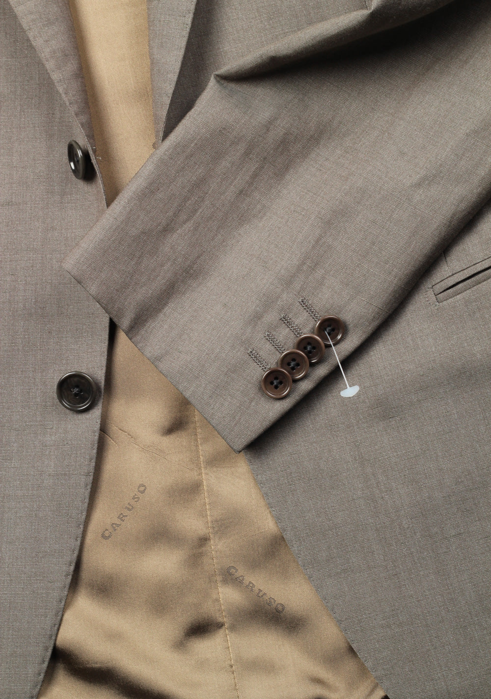 Caruso Sport Coat Size 46 / 36R U.S. Wool Linen Silk