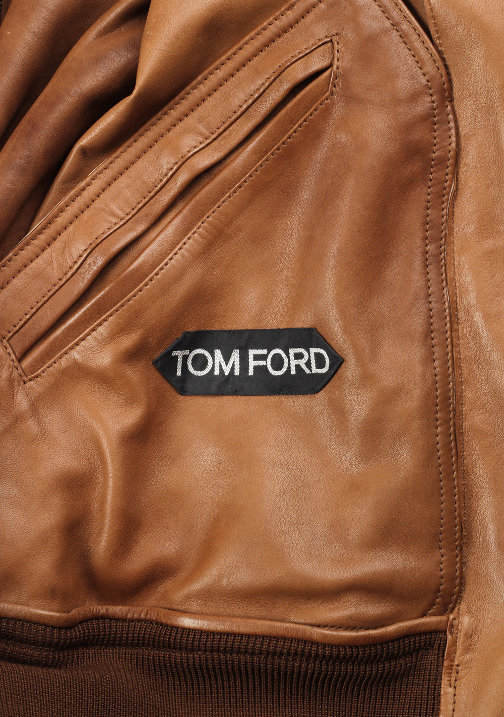 TOM FORD Leather Lambskin Suede Jacket Coat Size 50 / 40R U.S. Outerwear