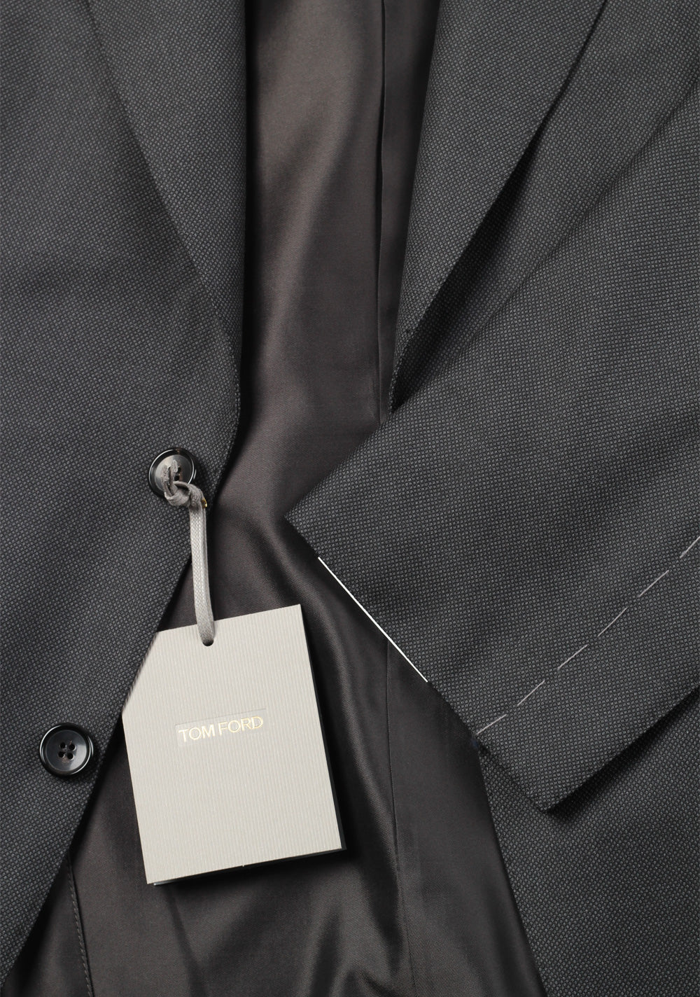 TOM FORD Windsor Birdseye Gray Suit Size 54 / 44R U.S. Wool Fit A