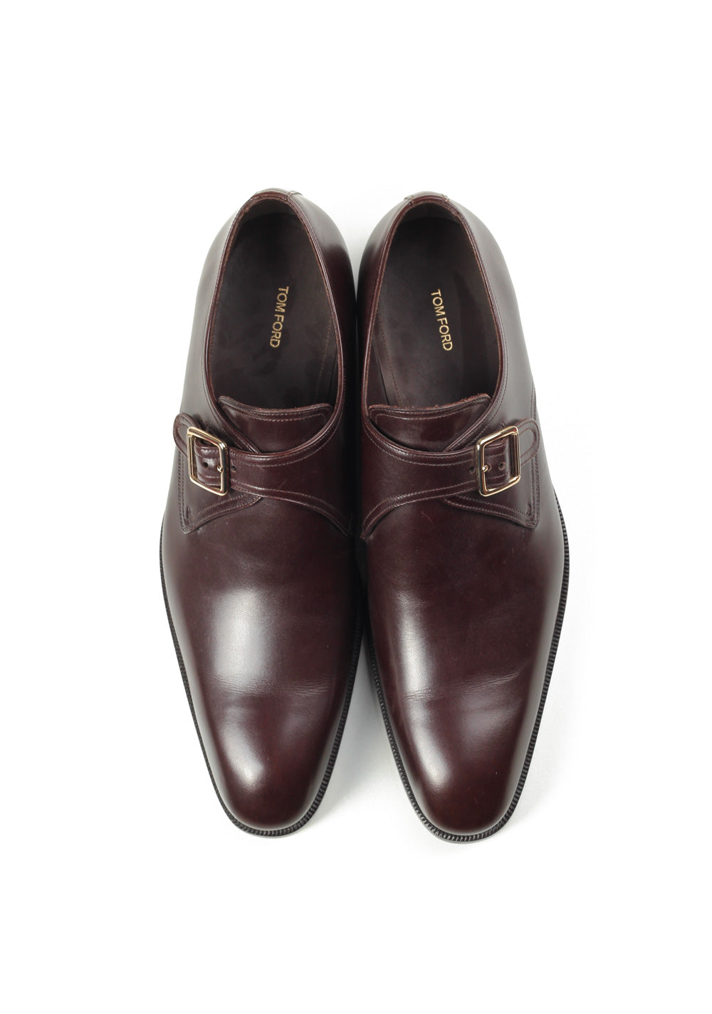 TOM FORD Brown Monk Strap Shoes Size 8T Uk / 9T U.S.
