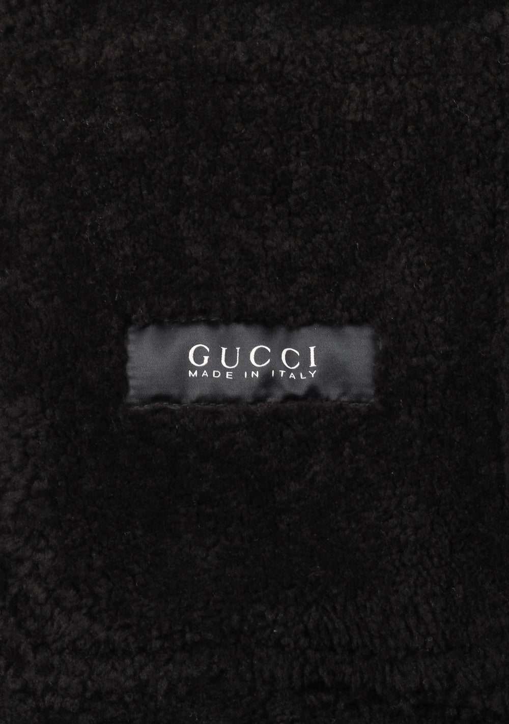 Gucci Brown Leather Bomber Jacket Coat Size 50 / 40R U.S. With Lamb Fur Lining