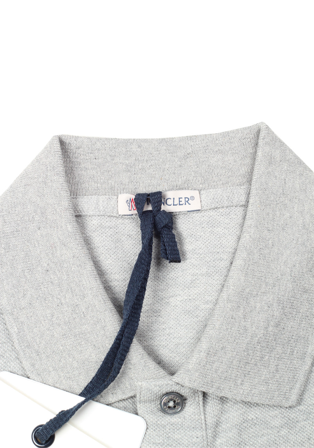 Moncler Long Sleeve Polo Shirt Size M / 38R U.S. Gray