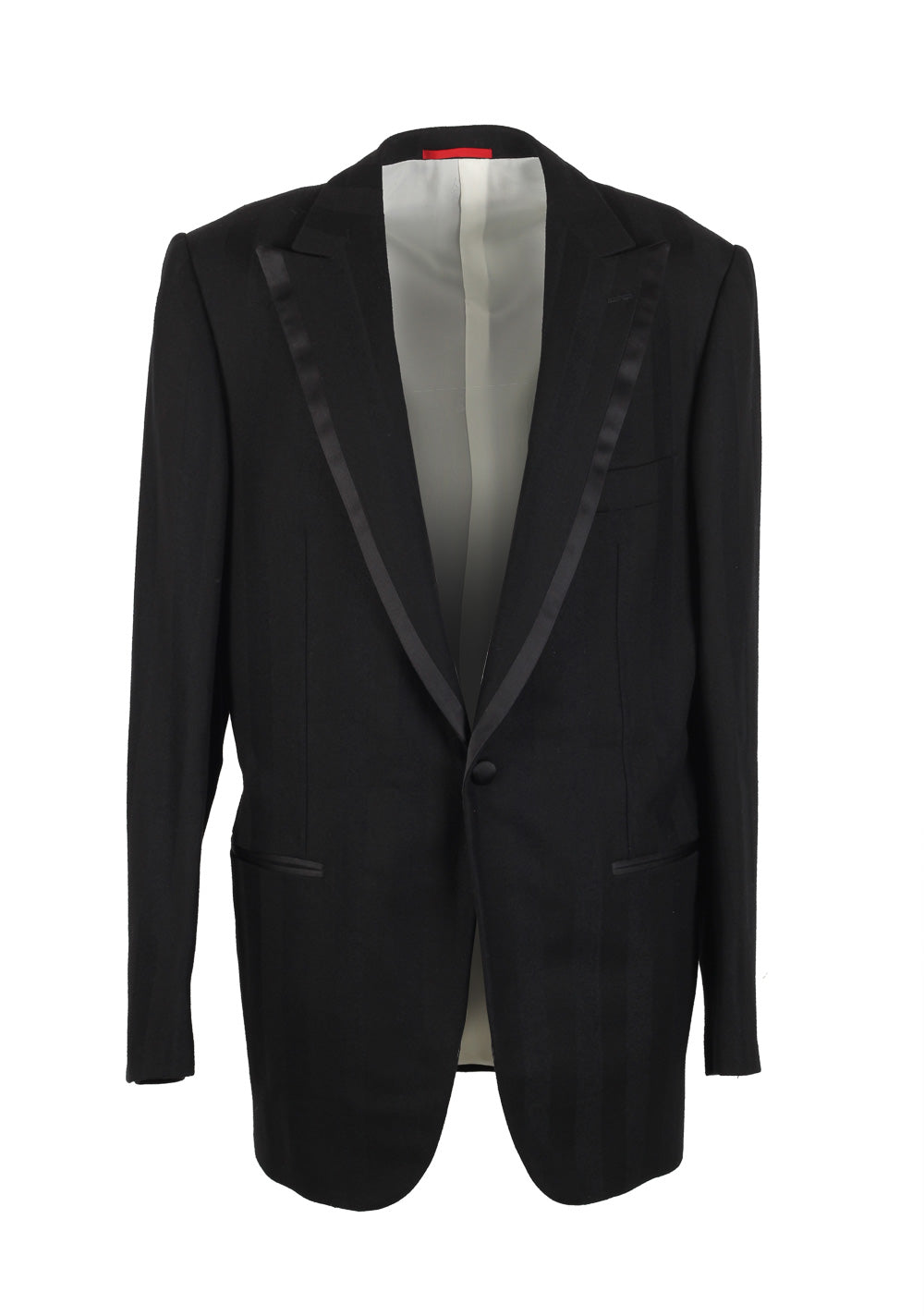 Isaia Black Tuxedo Smoking Suit Size 54L / 44L U.S. Base Vegas
