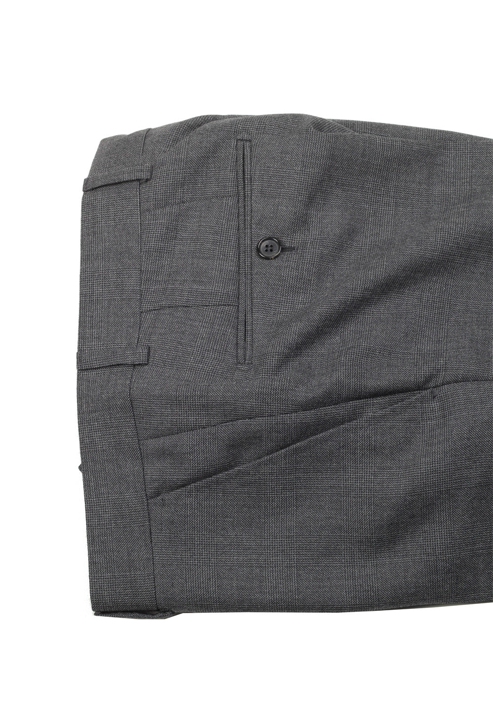 TOM FORD Shelton Gray Checked 3 Piece Suit Size 46 / 36R U.S. Wool