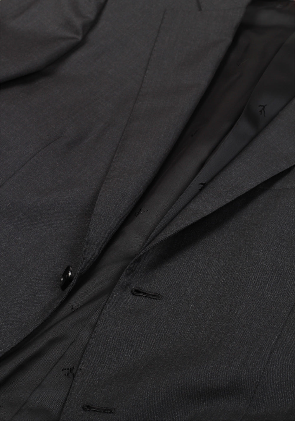 Isaia Charcoal Suit Size 54 / 44R U.S. Super 130s