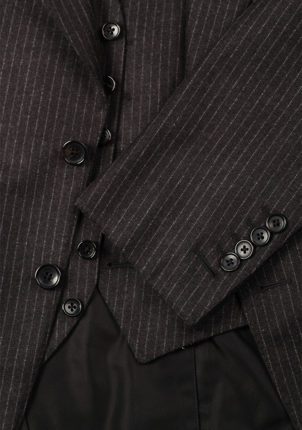 TOM FORD Shelton Gray Striped 3 Piece Suit Size 46 / 36R U.S. Wool