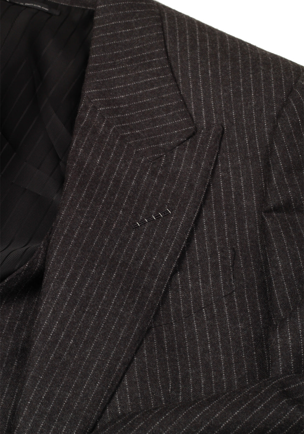 TOM FORD Shelton Gray Striped 3 Piece Suit Size 46 / 36R U.S. Wool