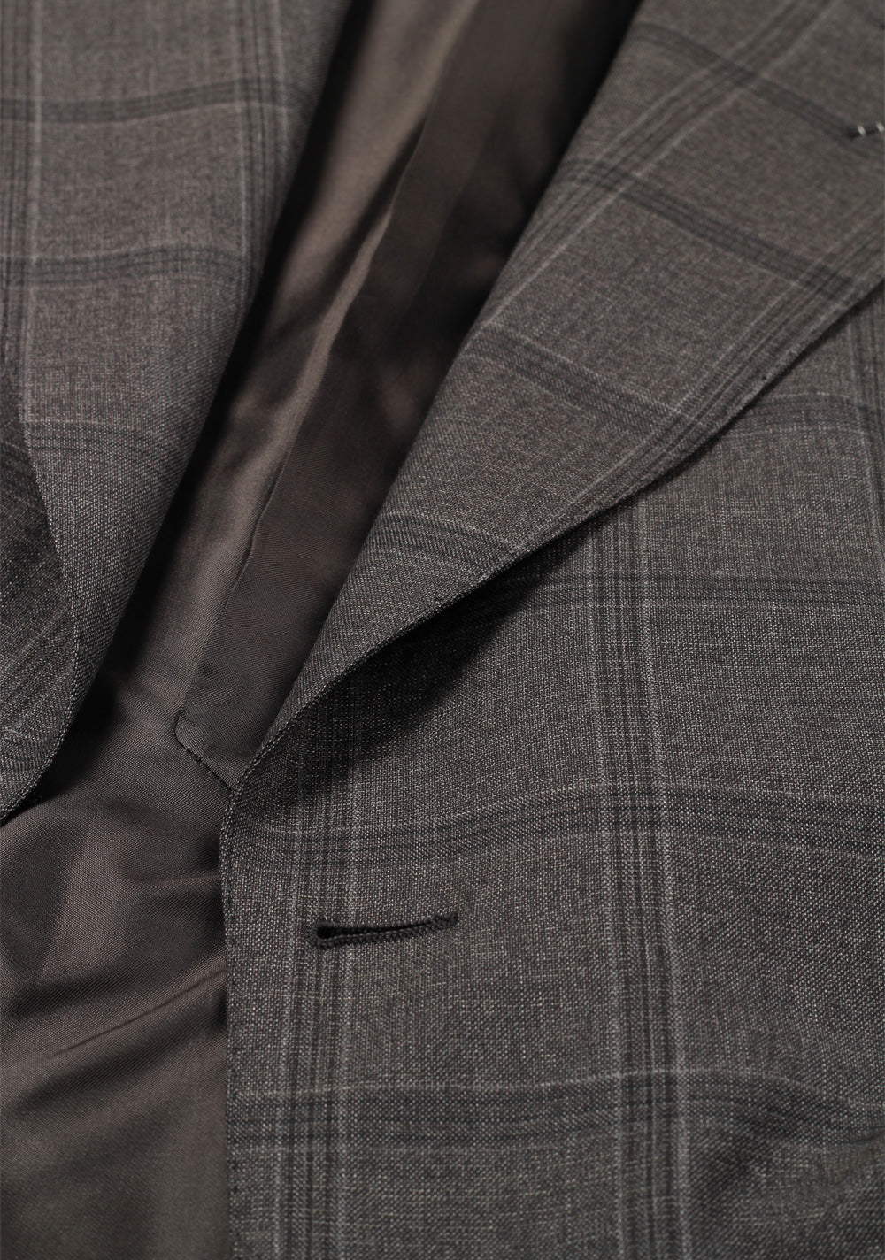 TOM FORD Shelton Checked Gray Suit Size 46 / 36R U.S. Wool Silk