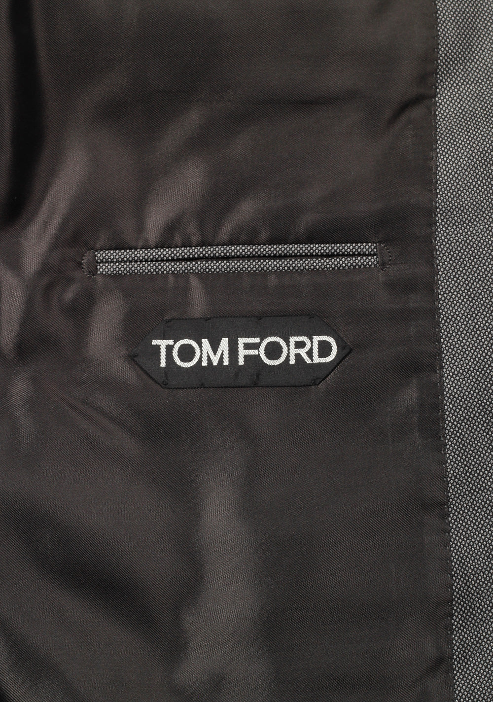 TOM FORD O'Connor Birdseye Gray Suit Size 56 / 46R U.S. Wool Fit Y