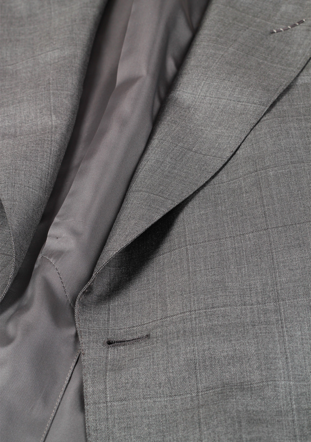 TOM FORD Shelton Checked Gray Suit Size 54 / 44R U.S. Silk Wool