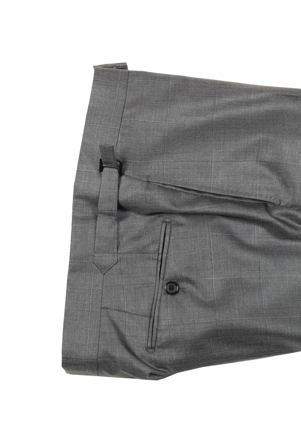 TOM FORD Shelton Checked Gray Suit Size 54 / 44R U.S. Silk Wool