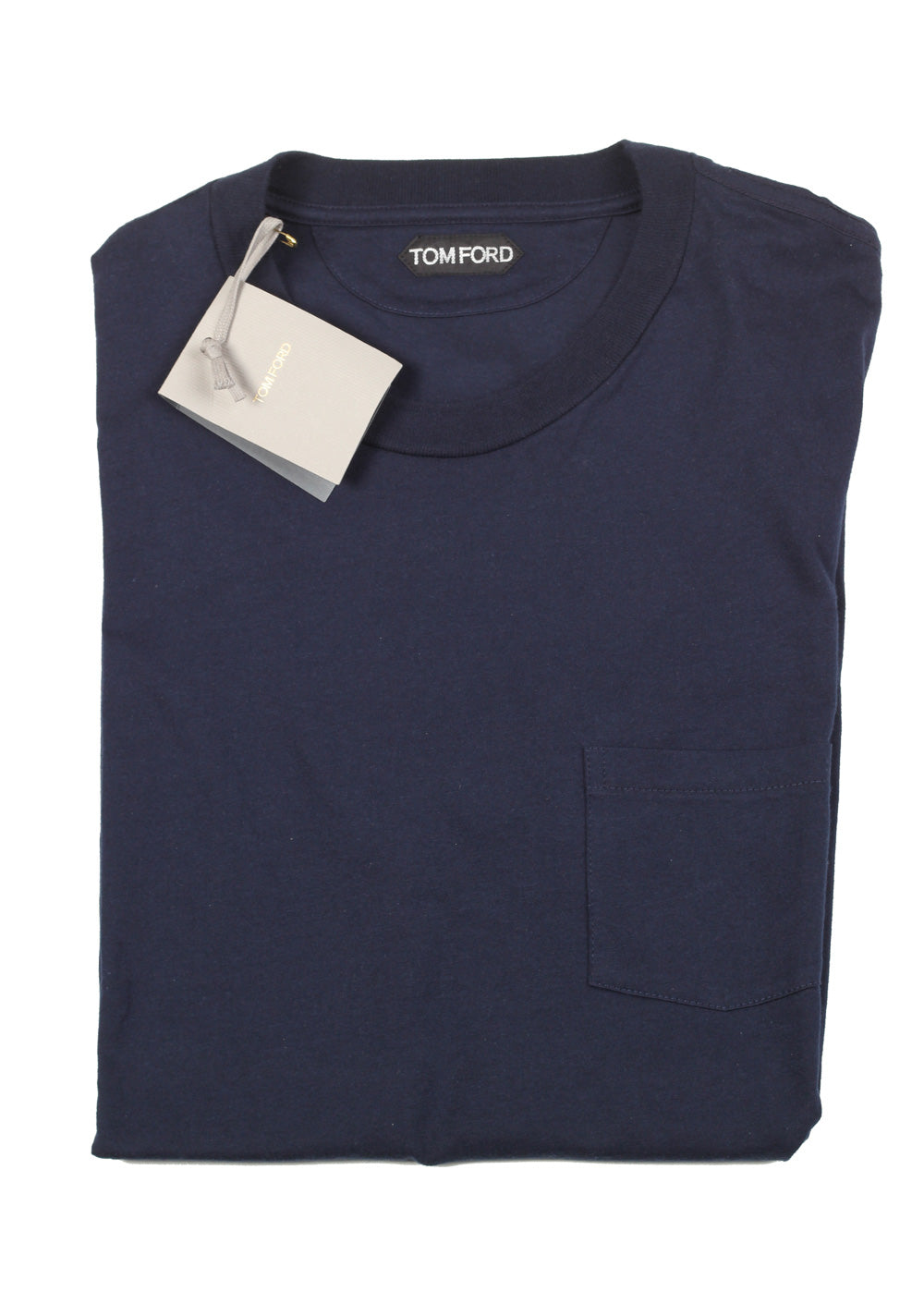 TOM FORD Crew Neck Navy Tee Shirt Size 52 / 42R U.S.